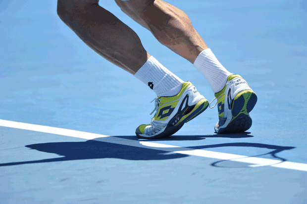 David Ferrer at 2013 Australian Open in Lotto