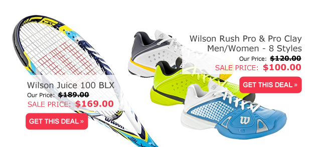 Wilson Weekends: Save every weekend on Wilson tennis racquets, shoes and more