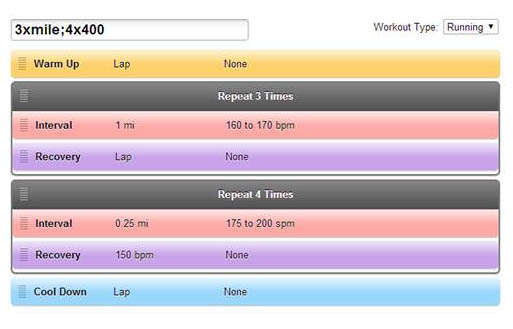 garmin watch interval training